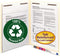 Smead 100% Recycled End Tab Fastener File Folder, Manila, 2 Fasteners, Letter Size, 50 per Box
