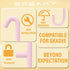 Pink Pegboard Hooks ONLY for IKEA Skadis Pegboard, 16 Pack, Compatible with IKEA SKADIS Pegboard Accessories