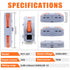 Zhushan 60PCS Compact Lever Wire Connector Nuts Set - 1 to 1 Inline Wire Connectors Lever Connectors Nuts,versatile Quick Terminal Block Splicing Kit for Diverse Wiring Needs