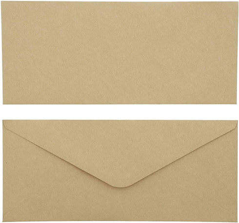 Kraft Paper #10 Business Brown Envelopes, 100 Pack, 9.5 x 4 In