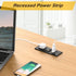 Kungfuking Recessed Power Strip - Conference Outlet Desktop Power Grommet with 2-Socket & 2-USB Ports