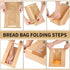 60 Pack 14" 8.3" 3.5", woric Paper Bread Bags for Homemade Bread X X Sourdough Bread Bags with Tin Tie Tab Lock Clear