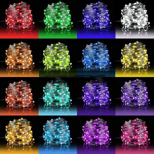 OMIKA LED Fairy Lights 33FT 100 LEDs Battery Operated String Light, Waterproof