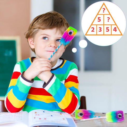 Yexiya 28 Pieces Rainbow Fun Pens for Kids, Fluffy Novelty Pens for Party Favors & School Supplies