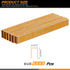 2000Pcs 1/2" Gold 18 Gauge Narrow Crown Staples Heavy Duty Galvanized Finish Staples for Pneumatic, Electric Stapler, Home Improvement