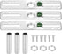 LUMLLSAJI 4" Light Crossbar Kit, 3 Set Universal Light Fixture Mounting Bracket with