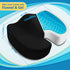CloudBliss Gel Seat Cushion - Cooling Gel Enhanced, Memory Foam, Ergonomic Seat Cushion for Long Sitting for Office