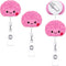 WILLBOND Cute Felt Nurse Badge Reel, 3 Pieces ID Alligator Clip for Doctor, Teacher, RN, CNA, LPN, LVN, Medical Worker