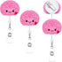 WILLBOND Cute Felt Nurse Badge Reel, 3 Pieces ID Alligator Clip for Doctor, Teacher, RN, CNA, LPN, LVN, Medical Worker