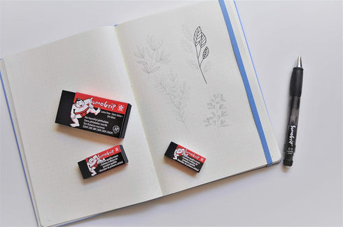 Sakura SumoGrip Block Eraser, Microporous Erasers for School, Drawing, Writing - Large Size Black B300