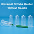 Pack 100 Vacutainer Blood Collection Tube Holder - Disposable Needle Holder Universal Fit Transparent Connector