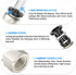 TAILONZ PNEUMATIC Female Straight 12mm Tube OD x 1/4 Inch NPT Thread Push to Connect Fittings PCF12-N2 (Pack of 5)