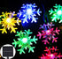 Inngree Solar Christmas Lights Outdoor Waterproof Decorations 20 Ft 30 LED Snowflake String
