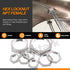10Pcs 304 Stainless Steel Hex Female Thread Locknut Assortment Kit, 1/4 to 1 Inch NPT Hex Locknuts for Plumbing