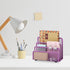 EASEPRES Desk Mail Organizer, Small Letter Sorter, Metal Mesh with 3 Vertical Compartments, Purple 1 Pack