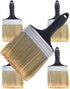 5 Pieces 4 Inch Paint Brushes, Flat Painting Tool with Treated Plastic Handle for DIY Home Furniture Paint
