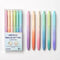 WRITECH Fine Point Gel Pens, 0.5mm Retractable Black Ink, 6ct Smooth Writing with Aesthetic Gradient Color Barrel