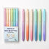 WRITECH Fine Point Gel Pens, 0.5mm Retractable Black Ink, 6ct Smooth Writing with Aesthetic Gradient Color Barrel