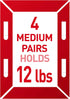 Command Picture Hanging Strips, Medium, White, 3-Pairs (17201-ES)