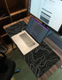 Large Topographic Mouse Pad, XXL Gaming Mousepad, Keyboard and Mouse Pad, Desk Mat, 35.3 x 15.7 in, Minimalist Contour