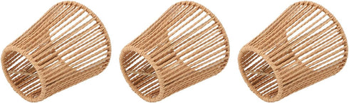 E14 E14 Aramox Handwoven Lampshades, Paper Rope Material, ClipOn Small Lamp Shades for Pendant Lights, Chandeliers