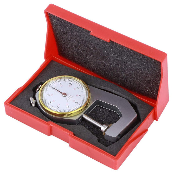 Thickness Gauge Round Thickness Tester Dial Indicator for Portable Measuring Jewelry Leather Board Equipment
