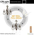 CRLight 2W 4000K LED Candelabra Bulb, 25W Equivalent, E12 Chandelier Dimmable, 6 Pack
