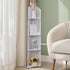 4-Tier VECELO Bathroom Shelves for Narrow Space, Modern Corner Shelf Stand,Small Storage Organizer for Bathroom,Toilet