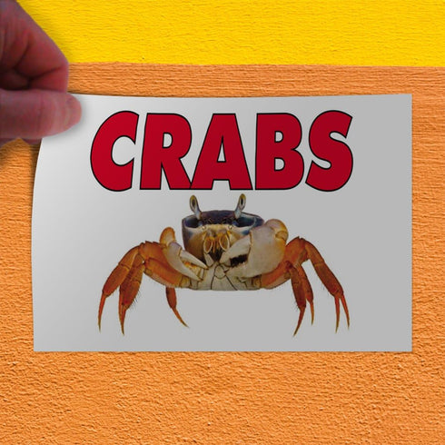 Fastasticdeals 36x24Inches Decal Stickers Multiple Sizes Crabs Outdoor Advertising Printing Industrial Vinyl Safety