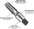 Carbon Steel Pipe Thread Tap, 1/8-27NPT, Century Drill & Tool 95201