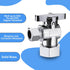 VINTEX Toilet Connector Plumbing Kit, Complete Toilet Set Valve with 12" Long Stainless Steel Connector Hose