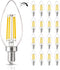 16 Pack LED Candelabra Bulbs 40W Equivalent, 4000K Cool White, B11 4W