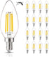 16 Pack LED Candelabra Bulbs 40W Equivalent, 4000K Cool White, B11 4W