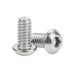 60 Pieces 1/4-20 x 1/2" Hex Button Head Socket Cap Bolts, Stainless Steel 18-8 (304), Full Thread