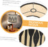 LABRIMP Geometric Pattern Bamboo Lampshade Replacement Stylish Light Cover for Home Unique Lamp Accessory for Warm