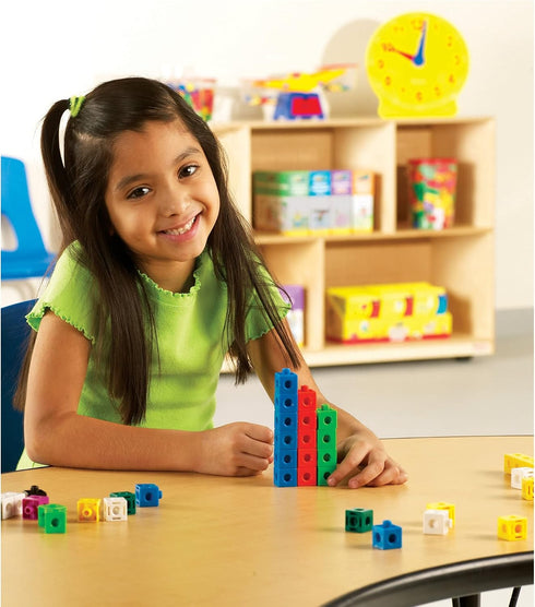 Set 500 Counting Learning Resources Snap Cubes of - Math Manipulatives for Elementary School, Kindergarten Learning