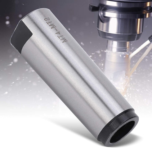 MT4 to MT2 Morse Taper Drill Sleeve Reducing Adapter, High Speed Steel Material for Lathe Milling Industrial CNC Tool