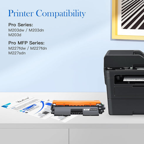 Valuetoner 30A Black Toner Cartridge Replacement, 2 Pack for HP Laserjet Pro M203dw, M227fdw Printers