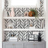 Wudnaye Black and White Peel and Stick Wallpaper, Leaf Contact Paper 17.7 inch × 78.7 inch, Self Adhesive Decorative