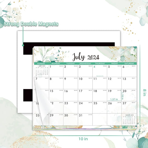 Magnetic Calendar 2024-2026 for Fridge, 2-Year Refrigerator Calendar, 8''x10'' Easy Organizing Calendar