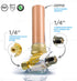 IS-BB-5IDPNQ Lead-Free Water Arrestor Tee, 3/8 in. OD COMP x 3/8 in. OD Female Compression, Brass