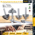 6pcs Set,1/4" 1/8",3/16",5/16",3/8",7/16", 1/2",Cove Cove Router Bit Shank,Radius and Edging Cutter for Wood Edge