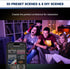 Smart Light Bulbs 60W Equivalent, 800LM 9W WiFi Bulb, A19 E26 Color Changing, 2.4GHz WiFi, 2PCS