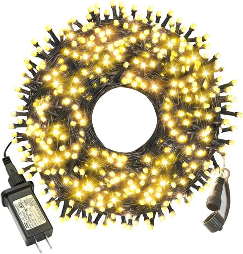 realization Christmas Lights Outdoor, 105FT 300 LED String Lights Indoor with 8