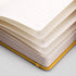EMSHOI Lined Journal Notebook, 120gsm Thick Leather, 256 Numbered Pages A5, Medium 5.75" x 8.38", Yellow