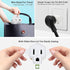 YOELVN 3 Prong to 2 Prong Adapter, 3-2 Prong Grounding Outlet Converter, Portable Fireproof Wall Outlet Plug Adapter, 2