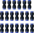 5/16" or 8mm OD Pneumatic Quick Connector Push to Connect Fittings, Straight Union/Coupler (Pack of 20)