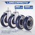4 Pack 5" 1.2" 5/16 2 Stemless 2 NATGAI Shopping Cart Replacement Casters Kit, Shopping Cart Wheels Diameter Width