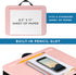 LAPGEAR Compact Lap Desk - Rose Quartz, Fits up to 15 Inch Laptops, Style No. 43104