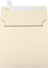 LUXPaper Square Invitation Envelopes | Natural Linen | Peel & Press | 6 1/2" x 6 1/2" | 80lb. Text | 50 Qty